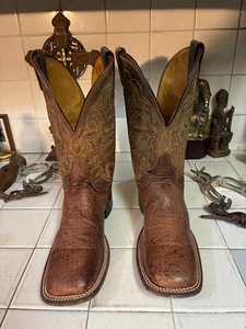 STIVALI DA BALLO TONY LAMA WESTERN COWBOY ESOTICI PUNTA QUADRATA RANCH RODEO 7 D - Foto 1 di 17