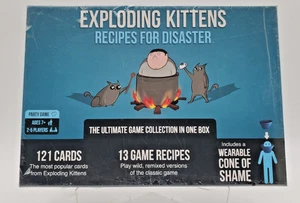 Exploding Kittens Recipes For Disaster w/ Cone of Shame Game Collection Sealed - Picture 1 of 6