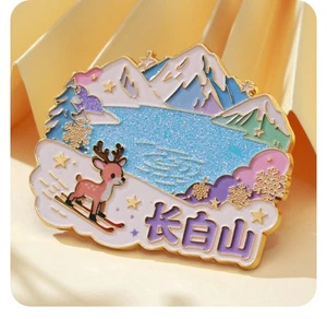 Imanes de nevera Changbai Mountain pegatina de refrigerador decoración del hogar recuerdo de China - Imagen 1 de 7