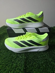 Scarpe da corsa Adidas Duramo SL 2Lucid Lemon Core nere Halo argento da uomo 11,5 nuove con scatola - Foto 1 di 5