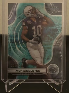 2024 Bowmans Best Aqua Refractor /225 Nick Singleton Penn State Football - Picture 1 of 2