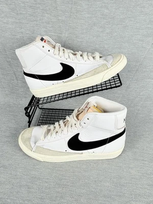Nike Blazer Mid '77 Vintage Shoes Mens 8 White Black Sail Retro BQ6806-100 - Image 1 of 4