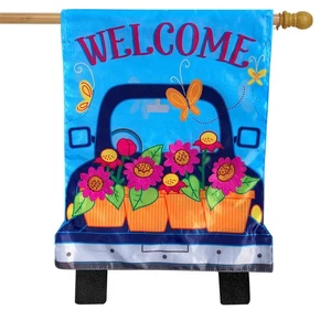 Apliques de casa Briarwood Lane Spring Pickup bandera - Imagen 1 de 4