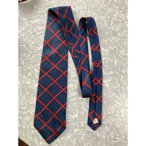 Cravatta uomo vintage larga nonno discoteca groovy anni 70 0046 reticolo Italia - Foto 1 di 4