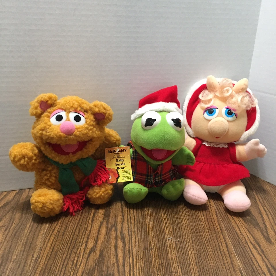 Vintage Baby Kermit, Fozzie, Ms Piggy McDonalds Jim Henson's 1988 Muppet Babies  - Image 1 of 4