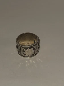 Sterling Silpada Himmelsstern Sonne Mond Bandring 14 mm Größe 6 R1739 - Bild 1 von 3