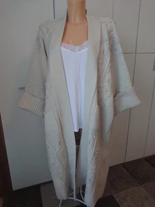 Lange Strickweste, Strickjacke, Originell, Stickerei, Gr 42- 44 - Bild 1 von 7