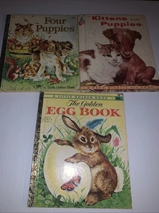 Vintage 1955 RAND McNALLY Tip Top Elf Book KITTENS and PUPPIES @ Others Lot 3 - Imagen 1 de 10