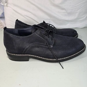 Zapato Oxford Cole Haan Frankland Grand Puntera Lisa Azul Marino Cuero Nobuck Talla 11.5 - Imagen 1 de 7