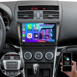 9" For Mazda 6 2009-2013 Android 15 Apple Carplay Car GPS Stereo Radio WIFI BT - Picture 1 of 13