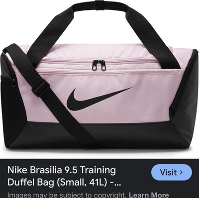 耐克粉色女式 9.5 训练行李袋(小号,41L)- — 第 1/4 张图片