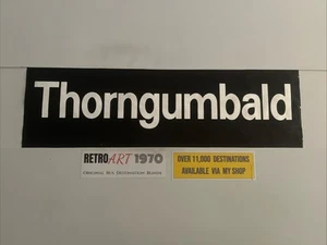 Thorngumbald - Hull 116 North Yorkshire Bus Destination Blind - Picture 1 of 22