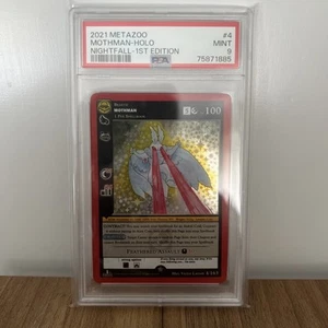 2021 Metazoo Nightfall 1st Edition Mothman Holo 4/163 PSA 9 Mint - Picture 1 of 2