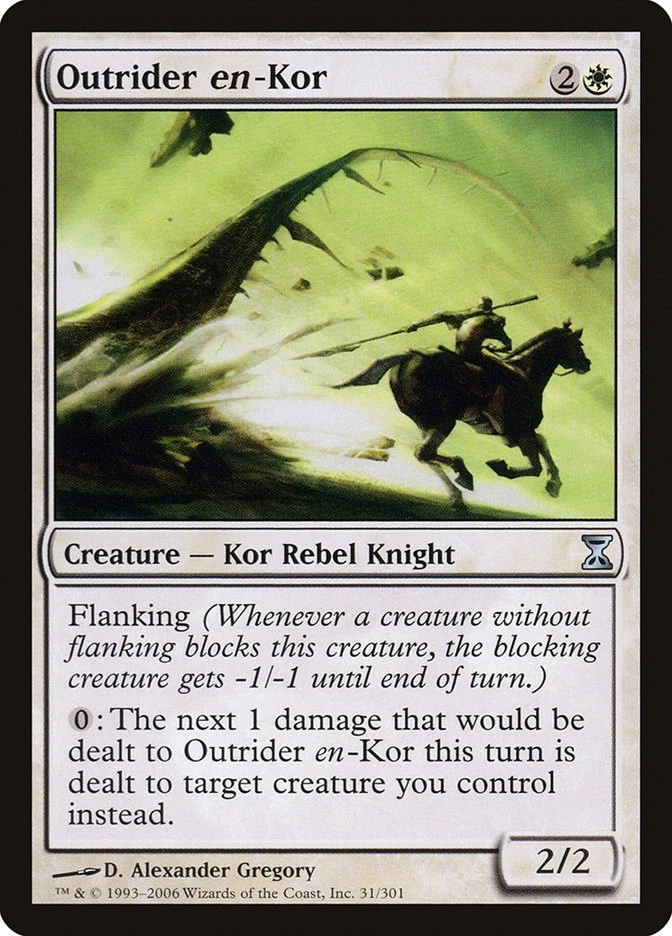 MTG Outrider en-Kor  - Time Spiral #031 - Image 1 of 1