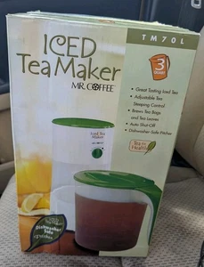 Máquina de té helada Mr. Coffee TM70 verde tamaño 3 cuartos con jarra OEM - Nueva - Imagen 1 de 2