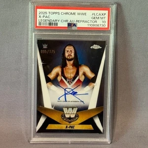 X-Pac Auto Sean Waltman 2025 WWE Topps Chrome Refractor PSA 10 DX /175 WWF NWO - Picture 1 of 4