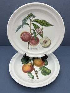 PORTMEIRION England POMONA Royal George & Roman Apricot DINNER PLATES Set of 2 - Picture 1 of 13