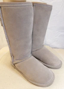 Bjorndal Women Boots Fur Lined Taupe Size 7 Med Flat Soles - Picture 1 of 11