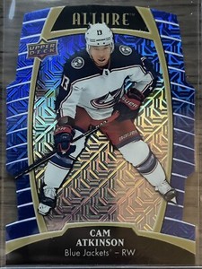2019-20 Upper Deck Allure CAM ATKINSON Blue Line DIE-CUT #’d/25