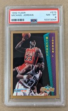 1992 FLEER #273 MICHAEL JORDAN PSA 8 NM-MT