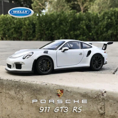 Coche modelo diecast WELLY FX escala 1:24 - Porsche 911 GT3 RS 2016  Foto 1 de 4