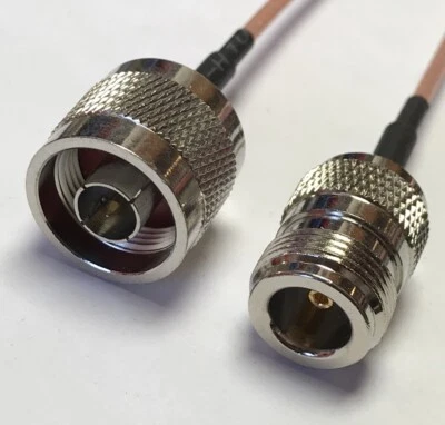 AMERICAN COAXIAL INDUSTRIES N Male to N Female Coaxial RG316 Cable Extension Wireless Antenna USA