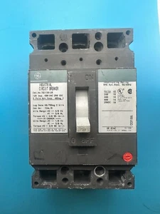 Interruptor circuito TED136125 General Electric 600V 125A E150 - Imagen 1 de 3
