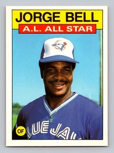 GEORGE BELL ALL-STAR 1986 TOPPS TIFFANY BLUE JAYS - Foto 1 di 2