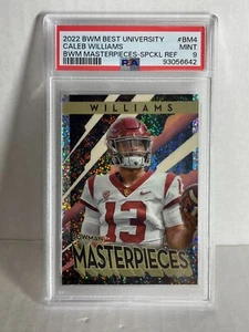 2022-23 Bowman's Best Masterpieces Caleb Williams Speckle ROOKIE PSA 9 BEARS - Picture 1 of 1