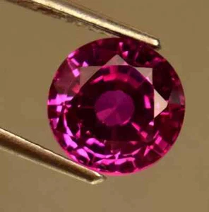 Natural Purple Rhodolite Garnet Round Cut Certified Loose Gemstone 12.65 Ct. - Picture 1 of 5