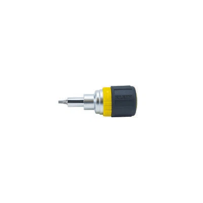 Klein Tools 32594 6-in-1 Ratcheting Stubby Screwdriver with Square Recess - Image 1 of 4