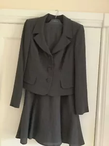 Vintage Mandolin/ Alex &Co. 2 piece skirt suit. Grey ( white dots) size 8 - Picture 1 of 5