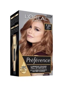  L'Oreal Paris Preference Permanent Hair Colour 7.23 Dark Rose Gold - Picture 1 of 2