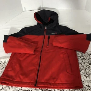 ZeroXposur Red Hooded Softshell Jacket Youth Unisex Sz 10/12 - Picture 1 of 6