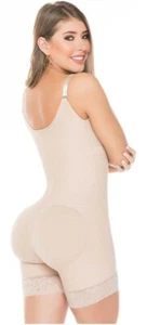GAINE STRAPLE SALOME GAINE BEIGE 100%COLOMBIENNE GAINE EFFET PUSH UP EN POWERNET - Picture 1 of 4