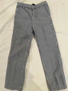 Boys Lands End Seersucker Pants Navy Blue & White size 6 Excellent - Picture 1 of 2