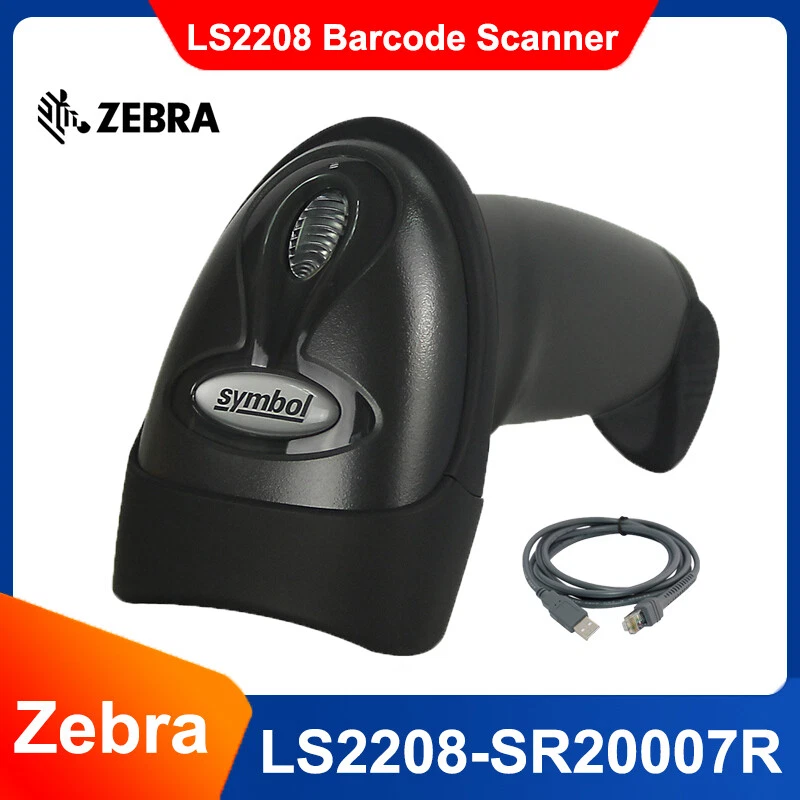 New Symbol Zebra LS2208 Barcode Scanner USB Kit with Cable LS2208-SR20007R-NA - Image 1 of 4
