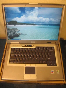 9pin Dual Boot Dell Latitude D520 Laptop 3GB Windows 2000 & XP, Office2000 WkGr8 - Picture 1 of 1