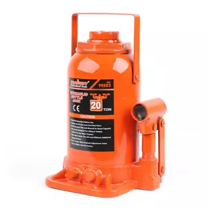 20-Ton Hydraulic Bottle Jack Heavy Duty Car Lifter with Safety Valve 4WD Truck - Picture 1 of 6
