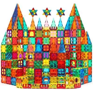 Educational Magnetic Tiles Building Blocks for Kids STEM Preschool Learning Toys - Picture 1 of 5