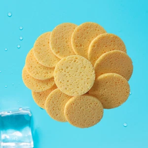 50 Pcs Cellulose Sponges Makeup Removal Cotton Cleansing Puff Facial Face - Bild 1 von 11