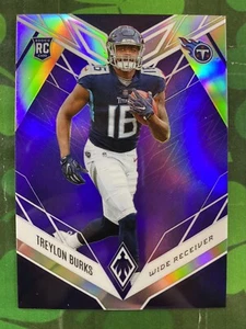 2022 Panini Phoenix Treylon Burks Purple Holo Rookie Prizm #/125 #112 Tennessee - Picture 1 of 2
