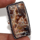 Stick Agate 925 Silver Plated Gemstone Handmade Ring Us 9.5 Jewelry Gw