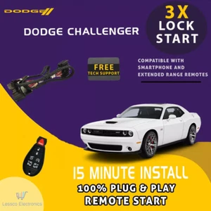 100% Plug and Play Remote Start fits: 2008-2010 Dodge Challenger w/ Push-Start - Picture 1 of 5