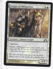 MTG: Gatecrash: Foil: Knight of Obligation