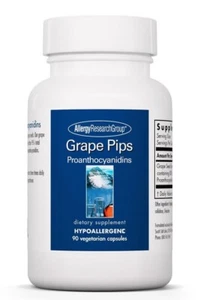 Grape Pips 90 Veg Caps Allergy Research Group - Picture 1 of 3