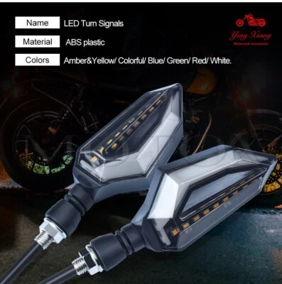 Luz indicadora LED de señal de giro para motocicleta apta para Z400 Z650 Z750 Z1000 ER-6N/F Foto 1 de 4