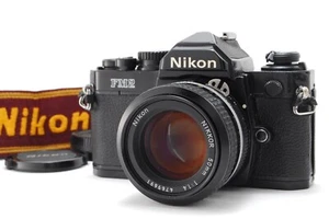 【EXC+++++】Nikon New FM2 FM2N Black 35mm SLR Film Camera 50mm f/1.4 Lens JAPAN - Picture 1 of 12