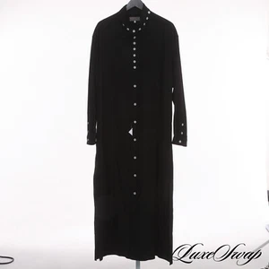 #1 MENSWEAR INSANE Yohji Yamamoto Japan Black Floor Length Gothic Tunic Shirt 3 - Picture 1 of 6