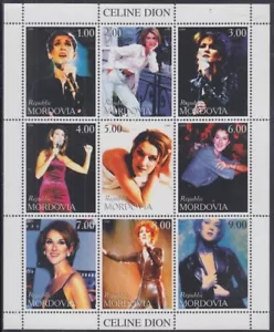 ARTICOLO #1588 - LOTTO ALL'INGROSSO DI 32 FOGLI CELINE DION CENERENTOLA di 9 ETICHETTE - Foto 1 di 1